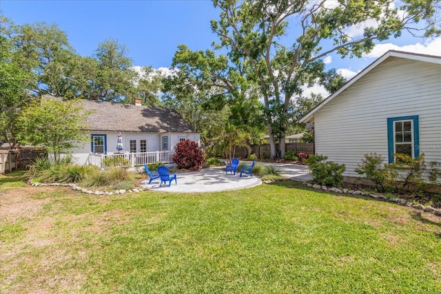 1905 Mckinley St, Clearwater, FL 33765 - view of yard with a patio and fence