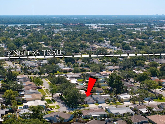 8763 Matthew St, Seminole, FL 33772 - aerial view with a residential view