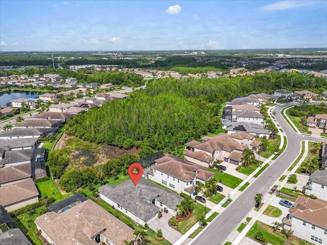 bird's eye view featuring a residential view