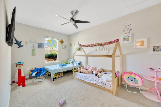 2511 Early Dawn Ct, Valrico, FL 33594 - carpeted bedroom featuring baseboards and a ceiling fan