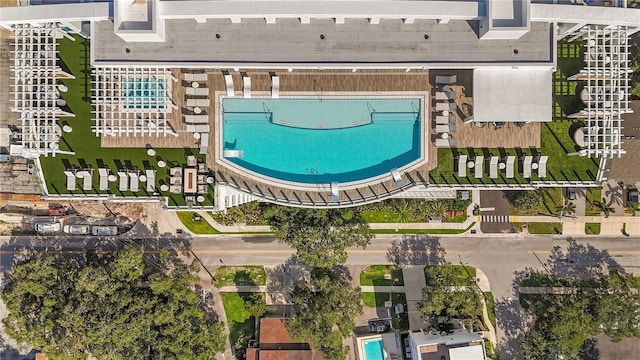 birds eye view of property