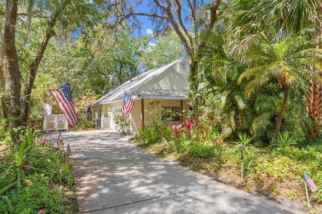187 Sage Cir, Crystal Beach, FL 34681 - view of community featuring concrete driveway and a garage