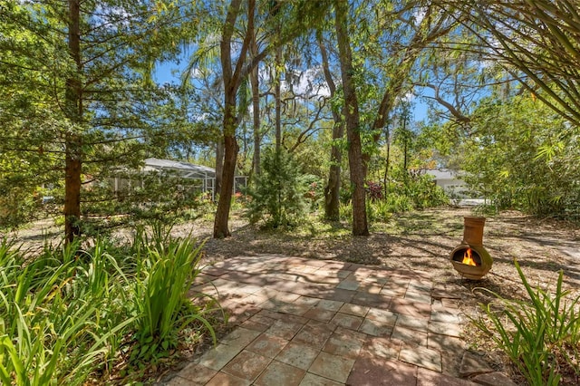 187 Sage Cir, Crystal Beach, FL 34681 - view of patio