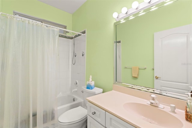 187 Sage Cir, Crystal Beach, FL 34681 - full bath with toilet, vanity, and shower / bath combination with curtain
