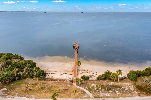 187 Sage Cir, Crystal Beach, FL 34681 - water view featuring nearby beach