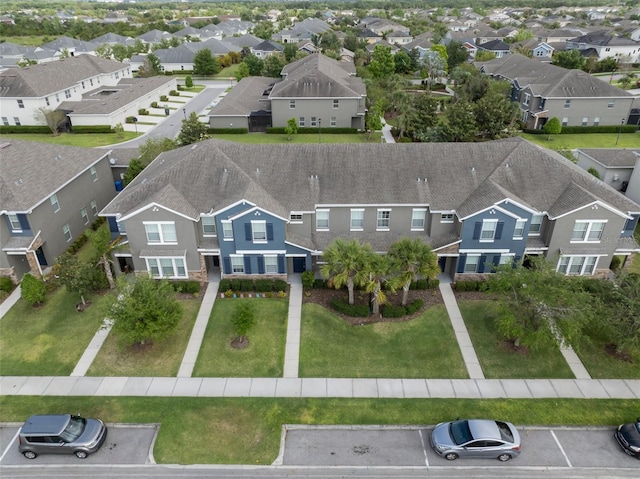 drone / aerial view with a residential view