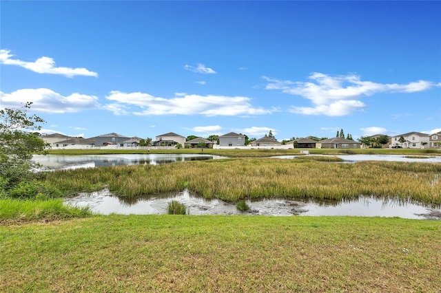 property view of water featuring a residential view