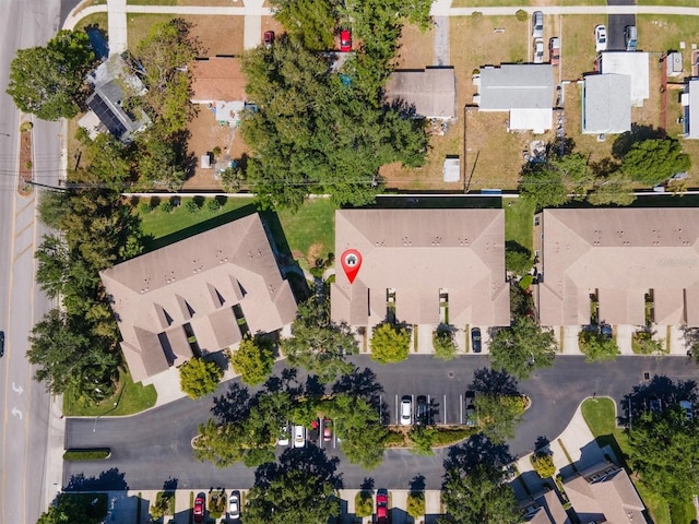 bird's eye view with a residential view