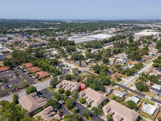 drone / aerial view with a residential view