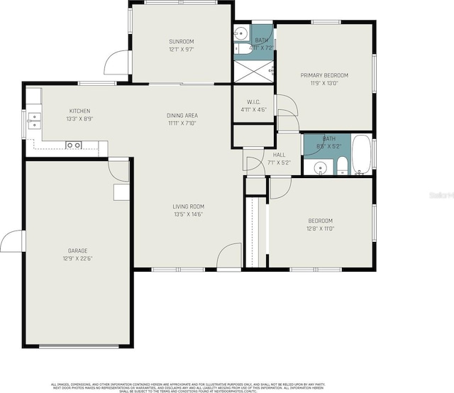 1051 Normandy Blvd, Holiday, FL 34691 - floor plan