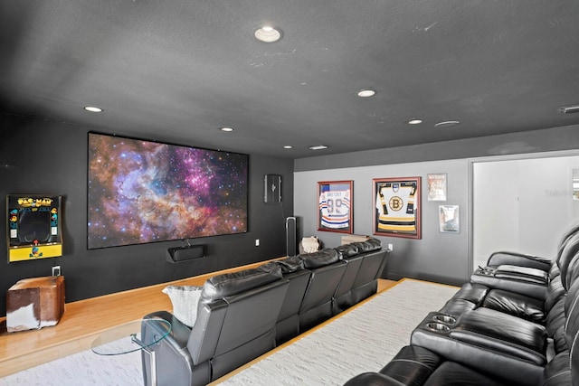 3325 W Wallcraft Ave, Tampa, FL 33611 - home theater featuring wood finished floors and recessed lighting