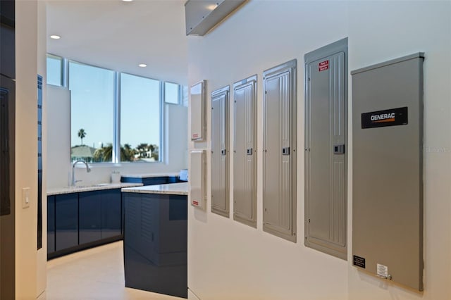 12650 7th St E, Treasure Island, FL 33706 - interior space featuring recessed lighting and a sink