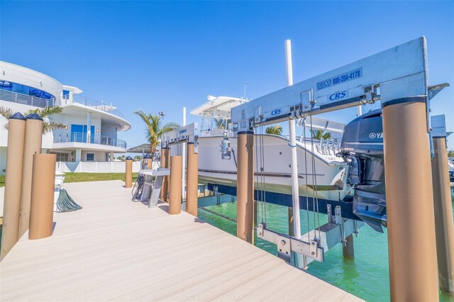 12650 7th St E, Treasure Island, FL 33706 - dock area with boat lift