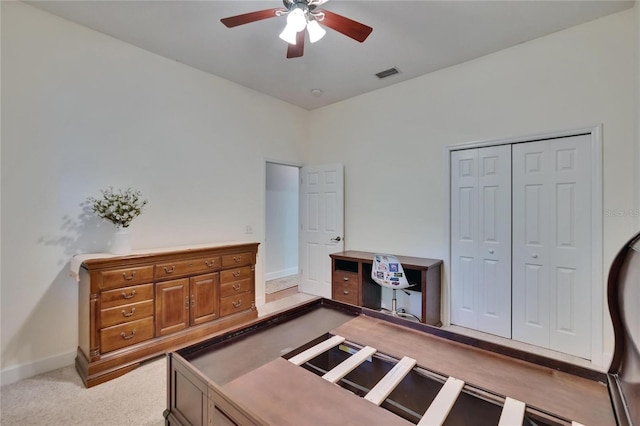 16420 Iola Woods Trl, Dade City, FL 33523 - interior space with ceiling fan, baseboards, and visible vents