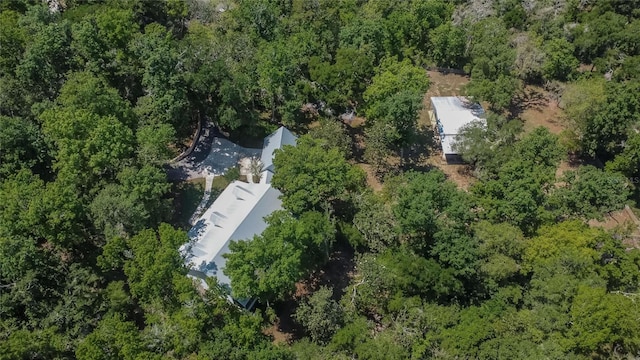 16420 Iola Woods Trl, Dade City, FL 33523 - aerial view with a forest view