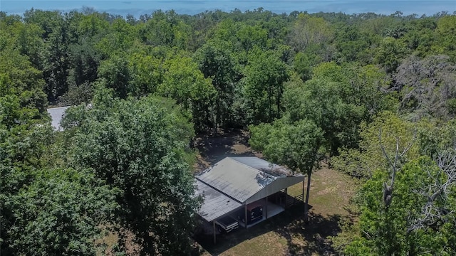 16420 Iola Woods Trl, Dade City, FL 33523 - drone / aerial view with a forest view