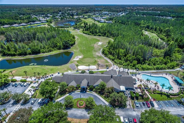 8116 Sanguinelli Rd, Land O Lakes, FL 34637 - bird's eye view with a water view and golf course view