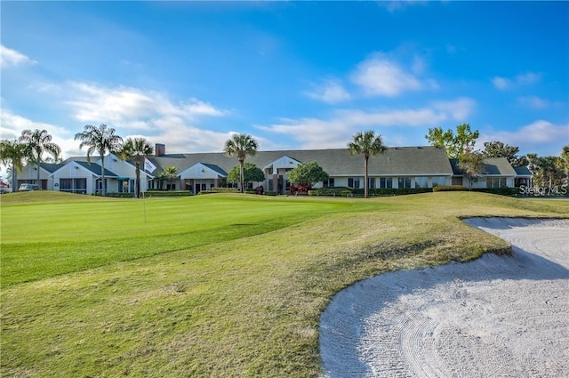 8116 Sanguinelli Rd, Land O Lakes, FL 34637 - exterior space with a residential view and view of golf course