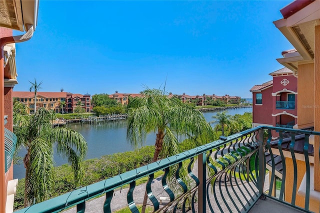 2746 Via Tivoli Unit 135A, Clearwater, FL 33764 - balcony with a water view and a residential view