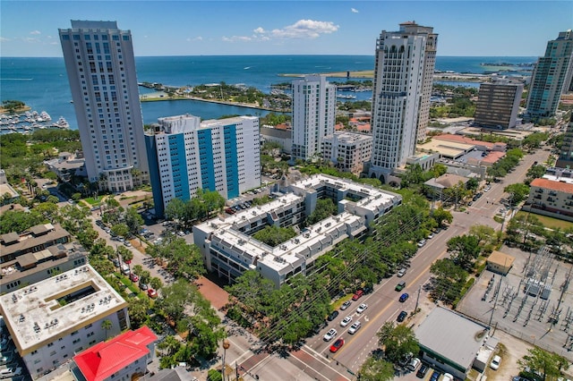 105 4th Ave NE Unit 220, Saint Petersburg, FL 33701 - aerial view with a water view and a view of city