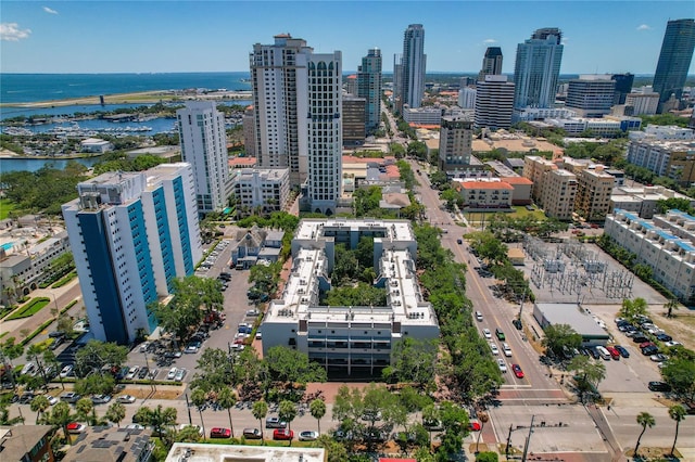 105 4th Ave NE Unit 220, Saint Petersburg, FL 33701 - birds eye view of property featuring a view of city and a water view