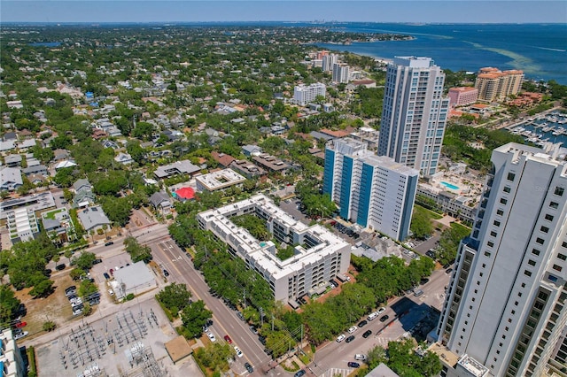 105 4th Ave NE Unit 220, Saint Petersburg, FL 33701 - birds eye view of property featuring a water view and a city view