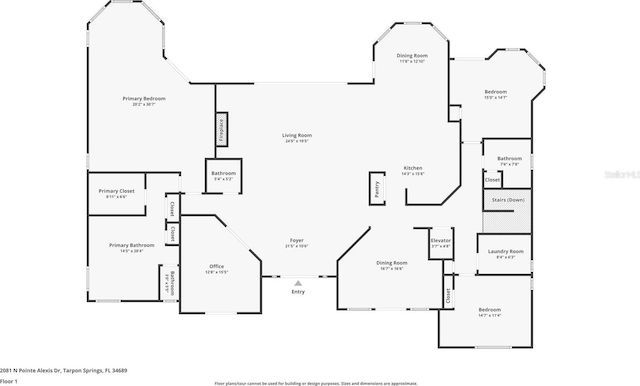 2081 Pointe Alexis Dr, Tarpon Springs, FL 34689 - view of home floor plan