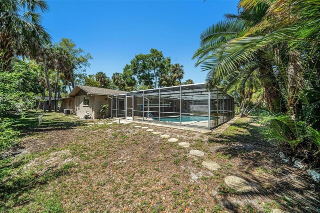 exterior space with a lanai