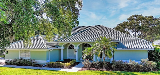 9159 Highland Ridge Way, Tampa, FL 33647 - view of front of property with stucco siding and a tile roof