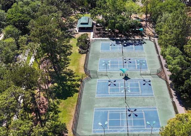 9159 Highland Ridge Way, Tampa, FL 33647 - view of sport court with a tennis court and fence