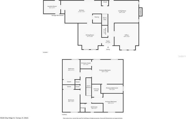 16528 Oley Ridge Ct, Tampa, FL 33624 - floor plan