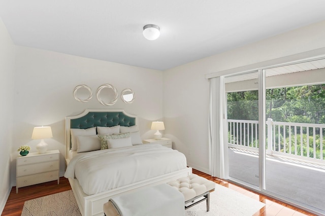 20123 Bay Cedar Ave, Tampa, FL 33647 - bedroom with wood finished floors and access to exterior