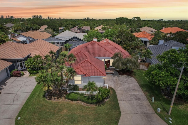 birds eye view of property featuring a residential view