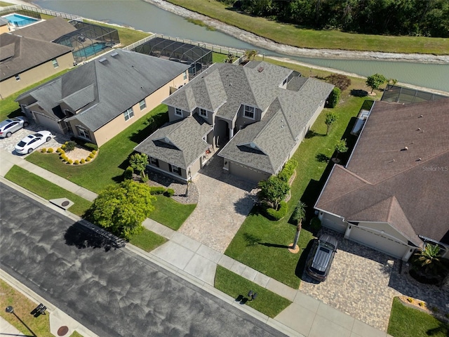 27318 Sora Blvd, Wesley Chapel, FL 33544 - aerial view featuring a residential view and a water view