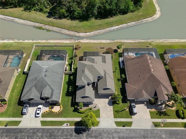 27318 Sora Blvd, Wesley Chapel, FL 33544 - aerial view featuring a residential view and a water view