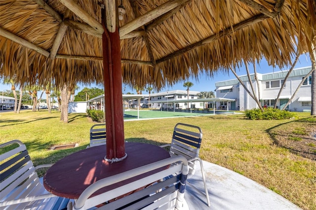 view of patio / terrace with a residential view