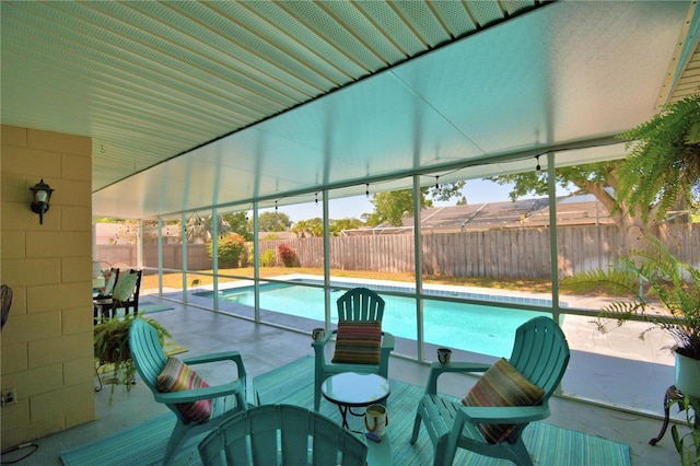 53 Paine Dr, Winter Haven, FL 33884 - view of pool with a fenced backyard, a fenced in pool, and a patio