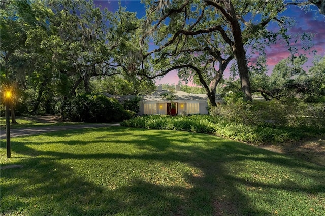 1603 Cottagewood Dr, Brandon, FL 33510 - view of yard at dusk