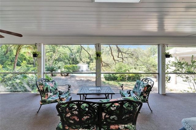 1603 Cottagewood Dr, Brandon, FL 33510 - sunroom / solarium featuring a ceiling fan and a healthy amount of sunlight