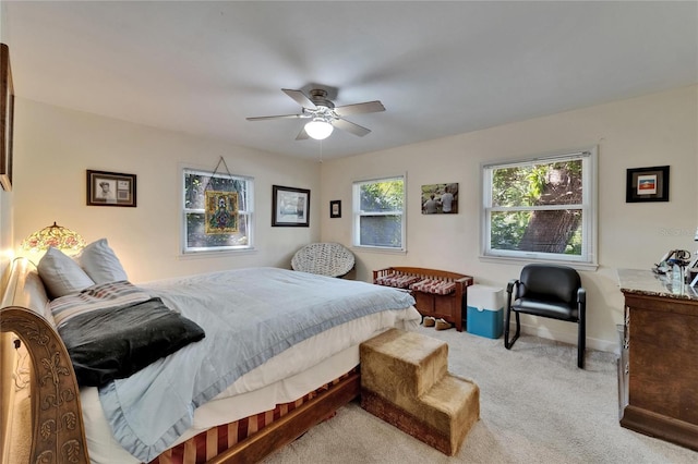 1603 Cottagewood Dr, Brandon, FL 33510 - bedroom featuring baseboards, a ceiling fan, and carpet flooring