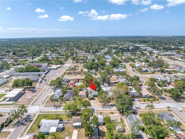 bird's eye view featuring a residential view