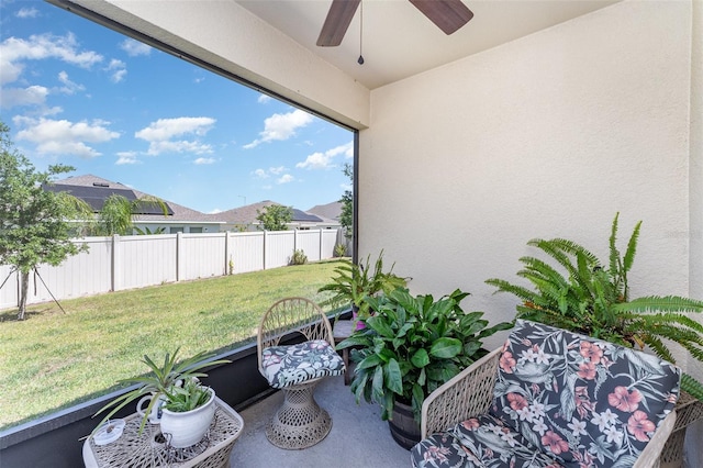 947 Serchio St, Haines City, FL 33844 - exterior space with a ceiling fan