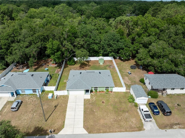 30 N Kaufman Ter, Inverness, FL 34453 - birds eye view of property featuring a forest view