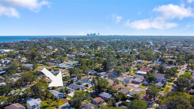 bird's eye view featuring a residential view