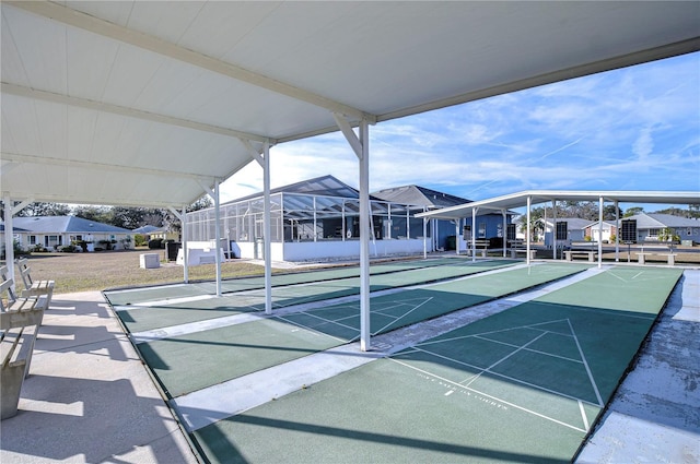 5906 Greenbriar Ct, Zephyrhills, FL 33542 - surrounding community featuring a residential view and shuffleboard