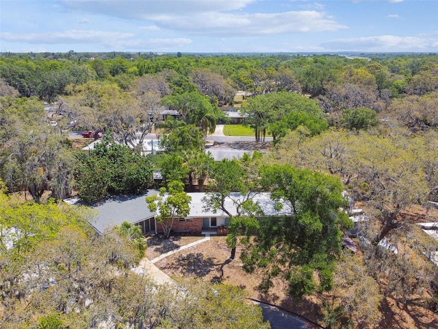 422 Dunedin Cir, Temple Terrace, FL 33617 - aerial view featuring a view of trees