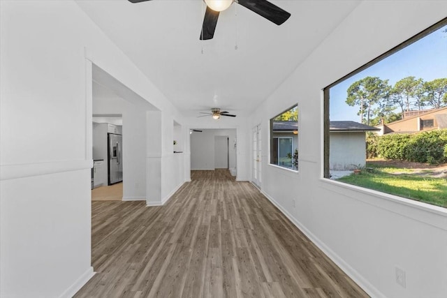 15118 Brushwood Dr, Tampa, FL 33624 - hallway featuring wood finished floors and baseboards