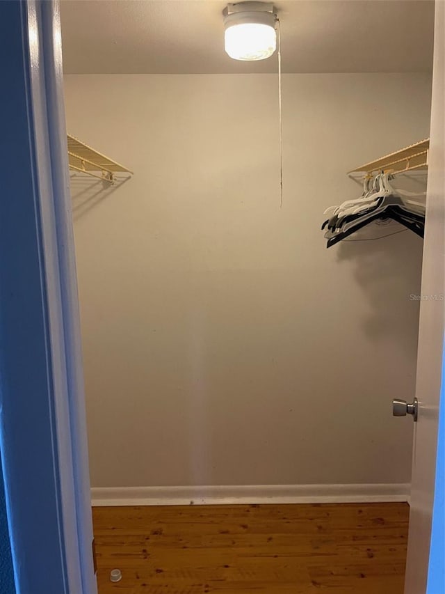 825 S Village Dr N Unit 201, Saint Petersburg, FL 33716 - spacious closet featuring wood finished floors