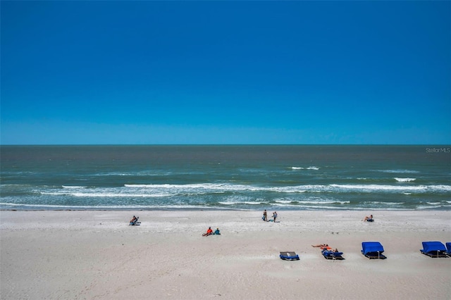 property view of water with a view of the beach