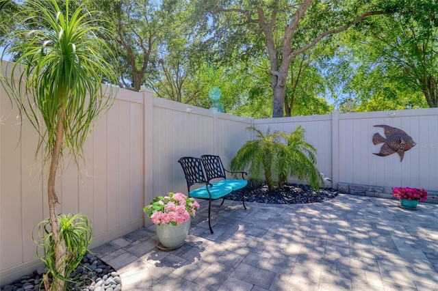 1023 Orca Ct, Holiday, FL 34691 - view of patio / terrace featuring a fenced backyard